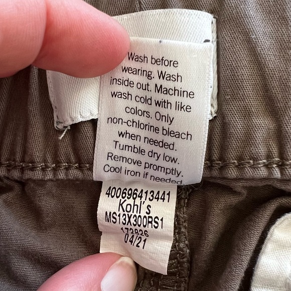 Sonoma Stretch Cotton Drawstring Jogger Pants in Taupe Men’s Sz S - Picture 6 of 6